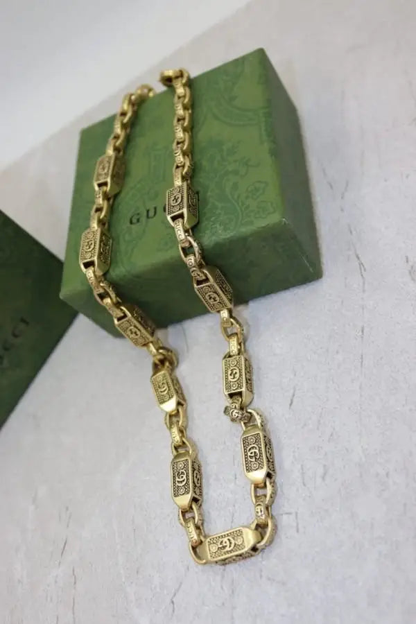 Timeless Barrel Link Chain Necklace Bracelet Set Si Er - view 8