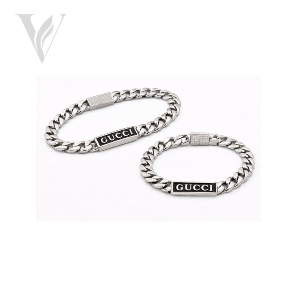 Gucci Everyday-Luxe Logo Plate Chain Bracelet - Silver – View 2