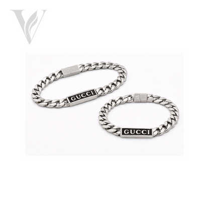 Gucci Everyday-Luxe Logo Plate Chain Bracelet - Silver – View 2