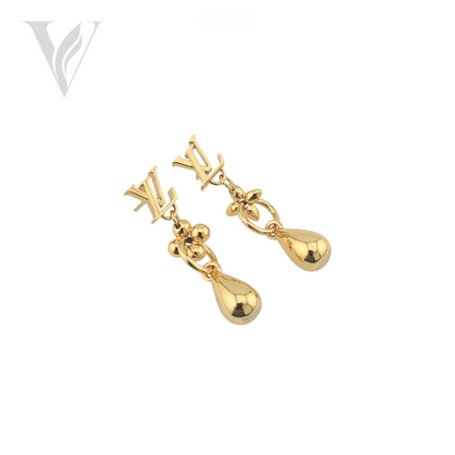Louis Vuitton Flower Drop Earring - Gold – View 2