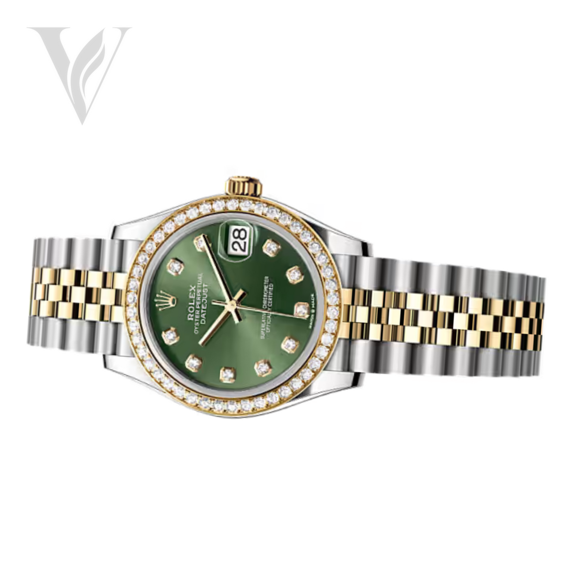 Rolex Lady-Datejust - Olive Green Dial, Two Tone – View 2
