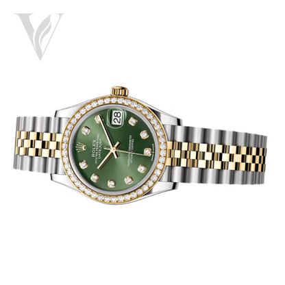 Rolex Lady-Datejust - Olive Green Dial, Two Tone – View 2