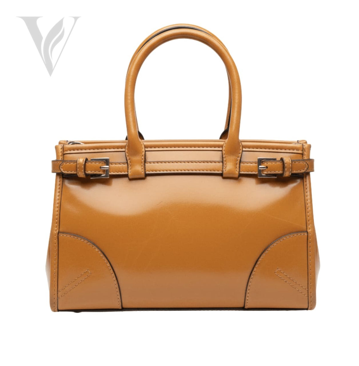 Prada Bonnie Medium Leather Handbag – View 2