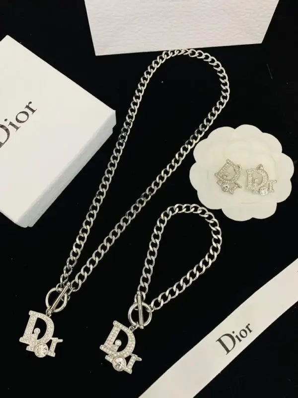 Detailed Oblique Charm Bracelet Si Er - view 5