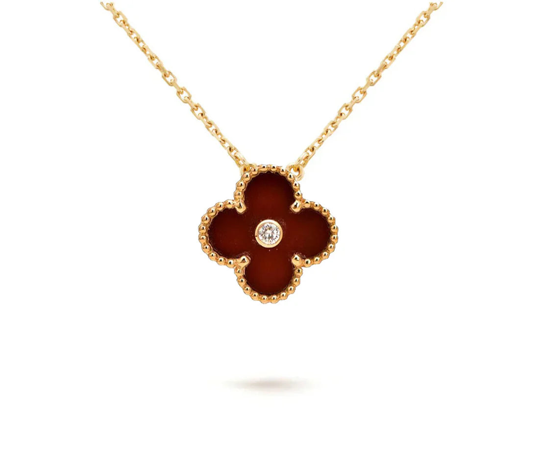Christmas Limited Edition Clover Necklace – 2011-Carnelian