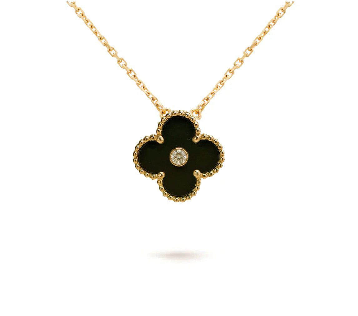 Christmas Limited Edition Clover Necklace – 2016-Black Onyx