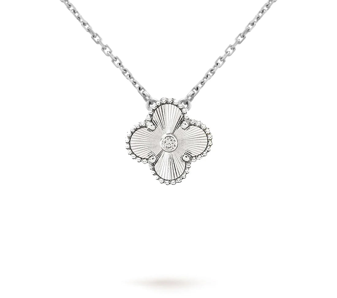 Christmas Limited Edition Clover Necklace – 2020-Silver Laser