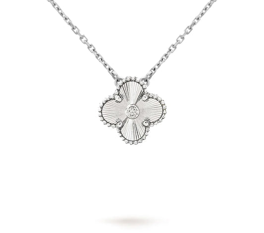 Christmas Limited Edition Clover Necklace – 2020-Silver Laser