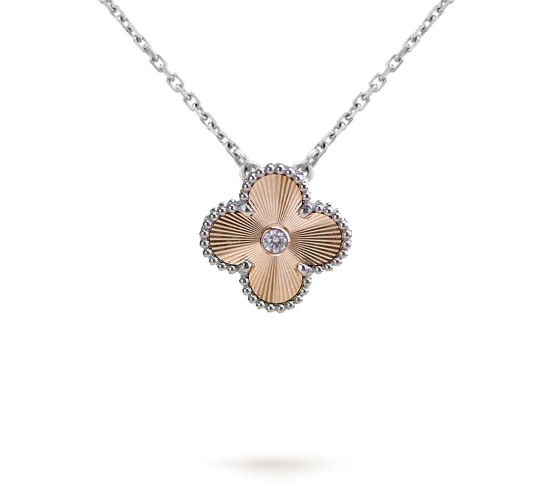 Christmas Limited Edition Clover Necklace – 2024-Rose Gold Laser