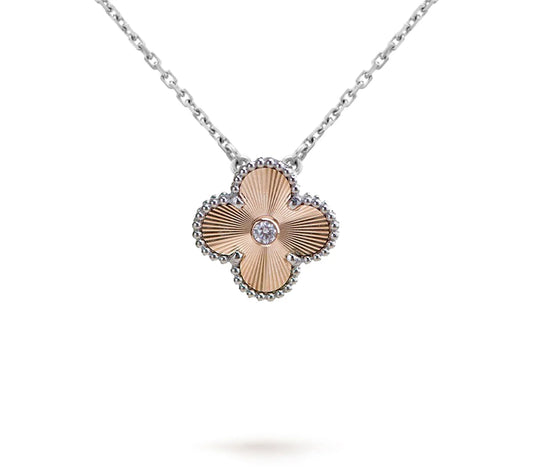 Christmas Limited Edition Clover Necklace – 2024-Rose Gold Laser