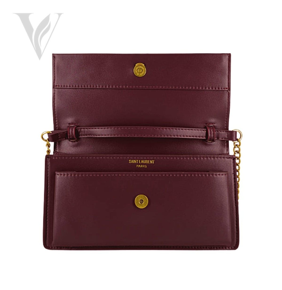 Saint Laurent Sunset Medium Handbag - Burgundy – View 2