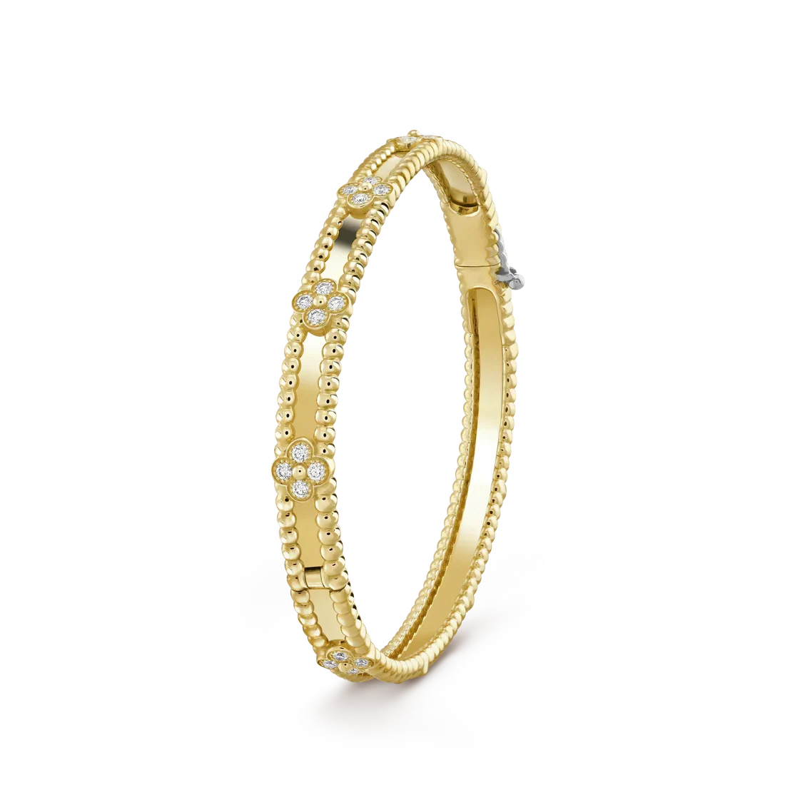 Clover Gold Bracelet 4mm Diamond-Style – Gold | Size 16
