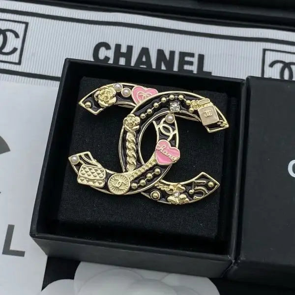 Statement Quilted Heart Cc Logo Pearl Station - view 5