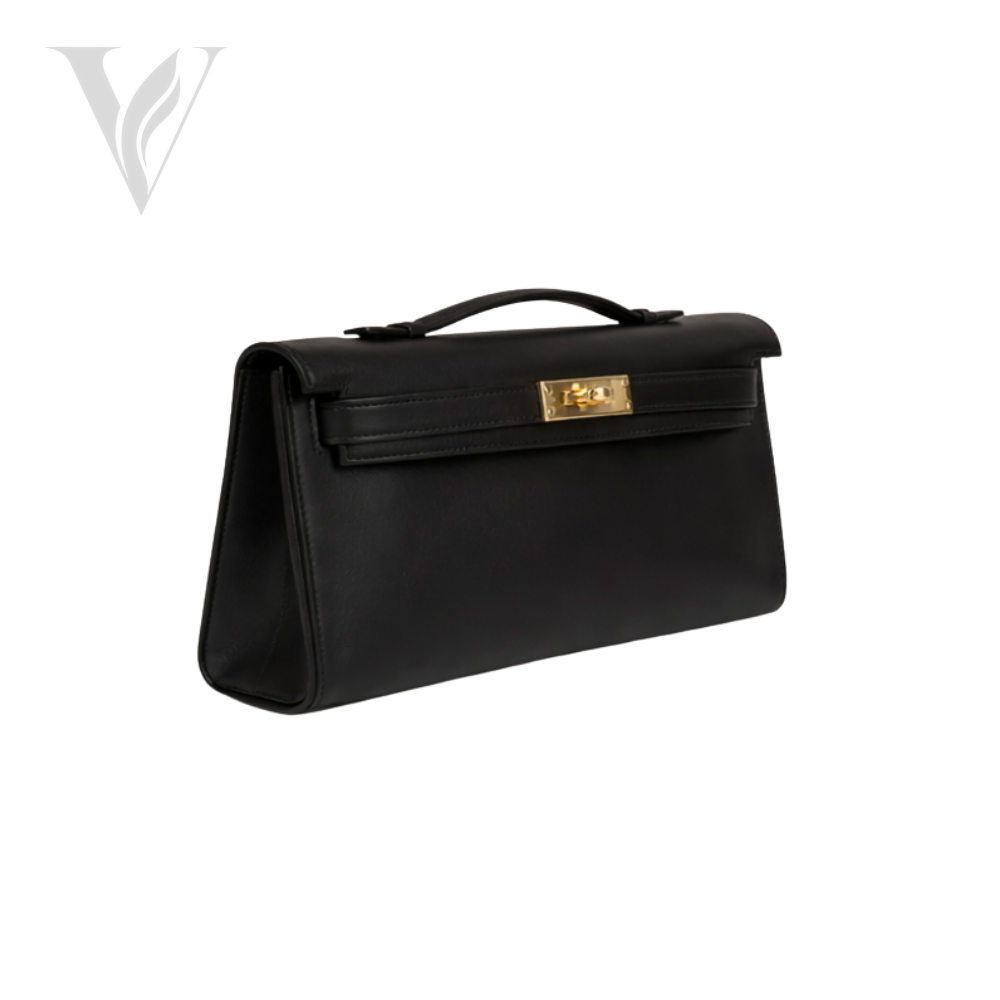 Hermès Kelly Cut Swift Bag - Gold Hardware, Black – View 2