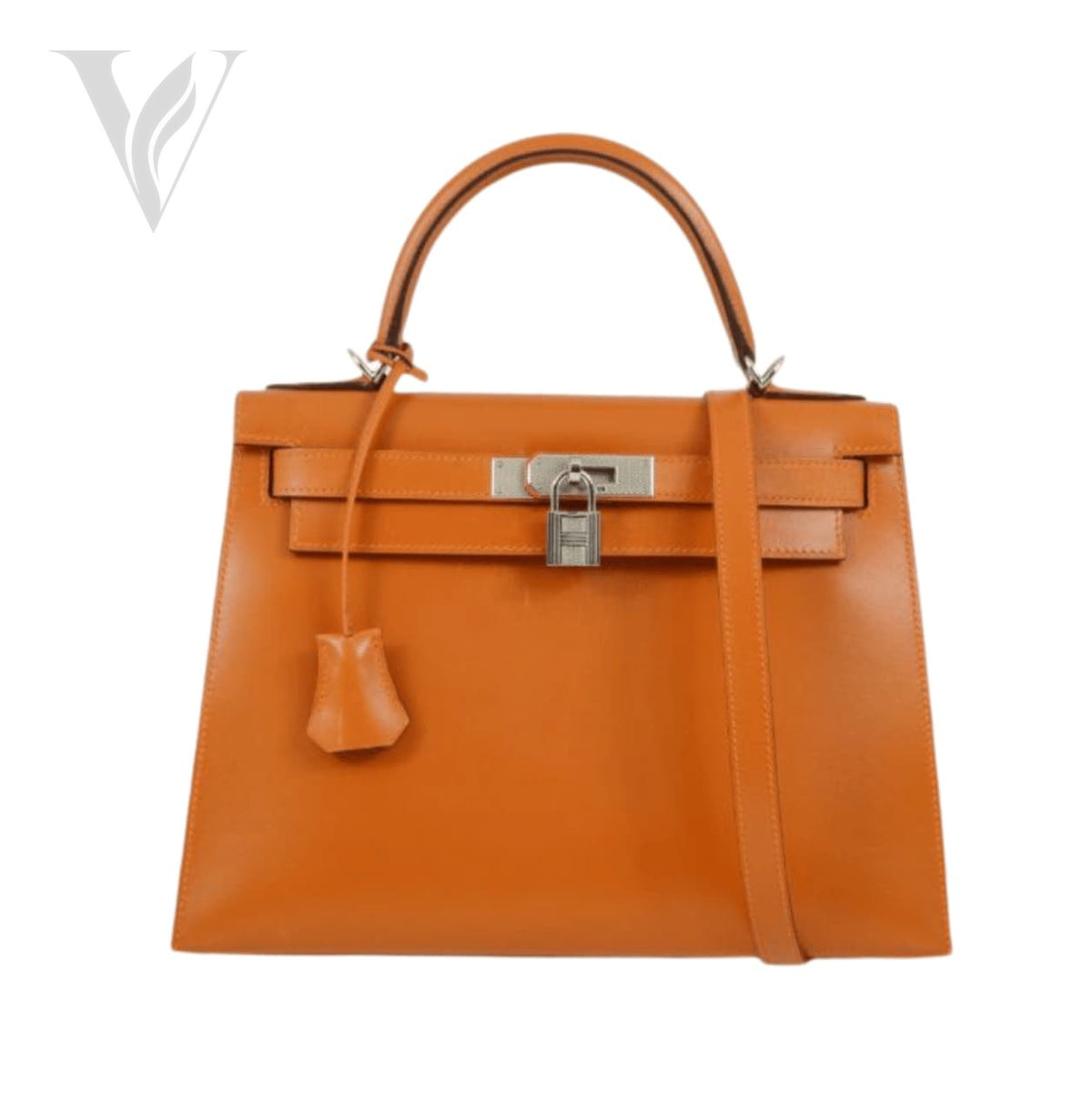 Hermès Kelly 28 Sellier Bag - Bright Orange