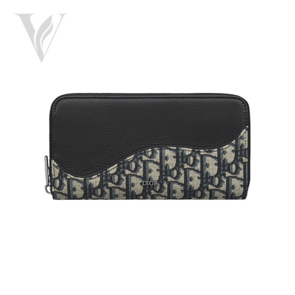 Dior Wallet Saddle Zipped Long Wallet Bag