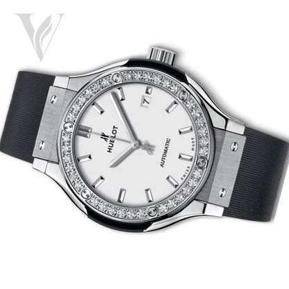 Hublot Classic Fusion Ladies Watch - White Diamond Dial – View 2