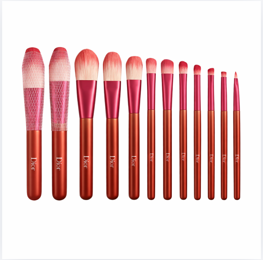 Dior Dark Rose Pink Makeup Brush Set
