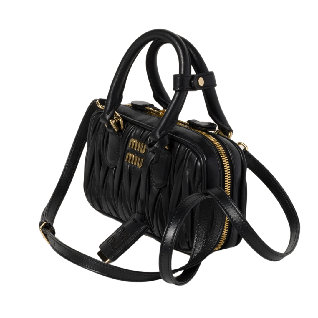 Dressy Miu Miu Arcadie Matelassé N Pa Leather Bag - view 3