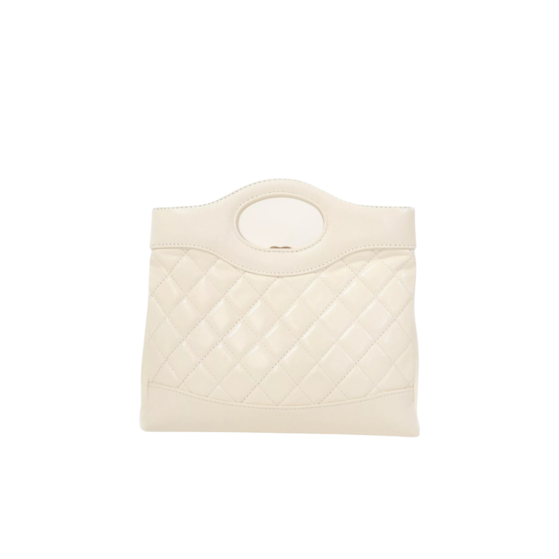Sharp 31 White Lambskin Bag - view 2