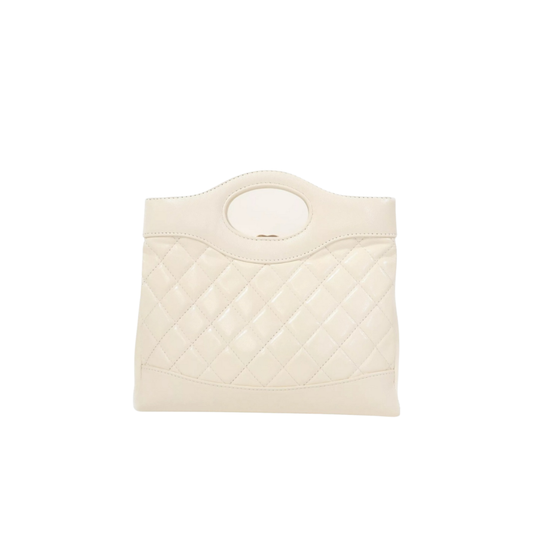 Sharp 31 White Lambskin Bag - view 2