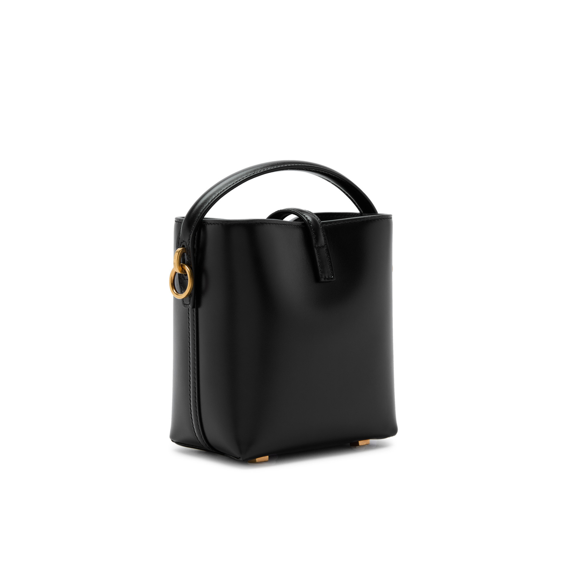 Polished Le 37 Mini Leather Bucket Bag - view 2