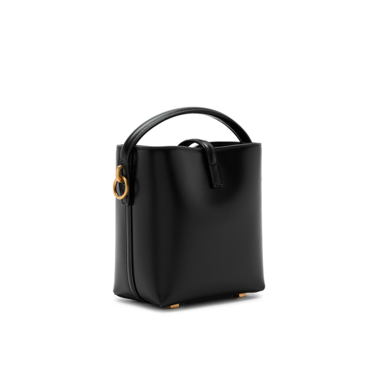 Polished Le 37 Mini Leather Bucket Bag - view 2