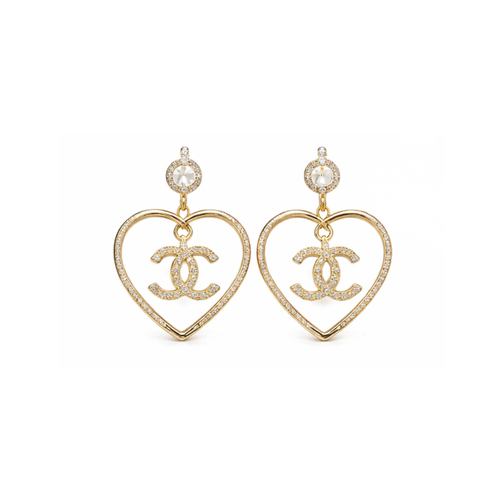 Dressy Square Pearl & Black Cabochon Cc Drop Earrings - view 2