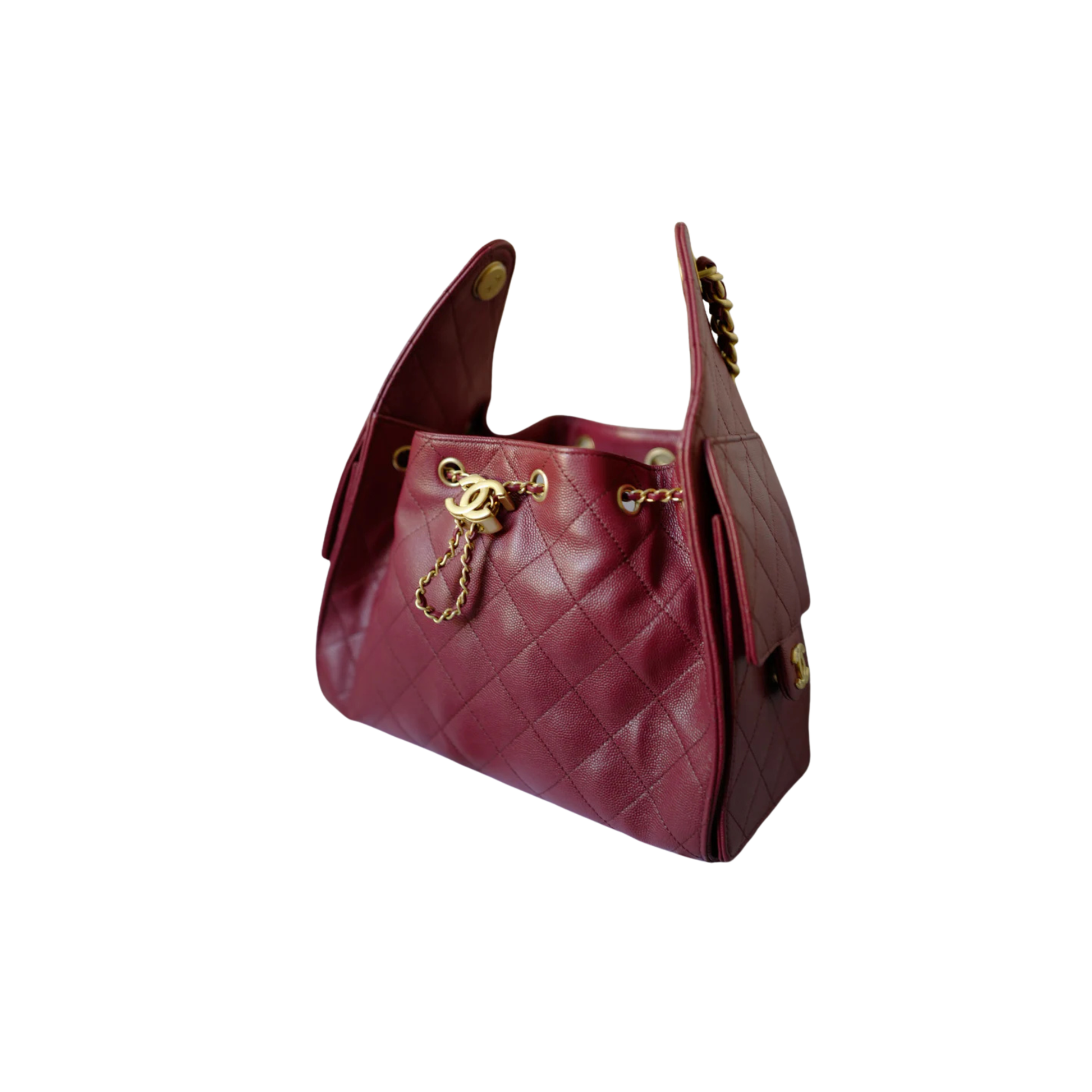 Everyday-Luxe 25k Small Hobo Red Grained Bag - view 2