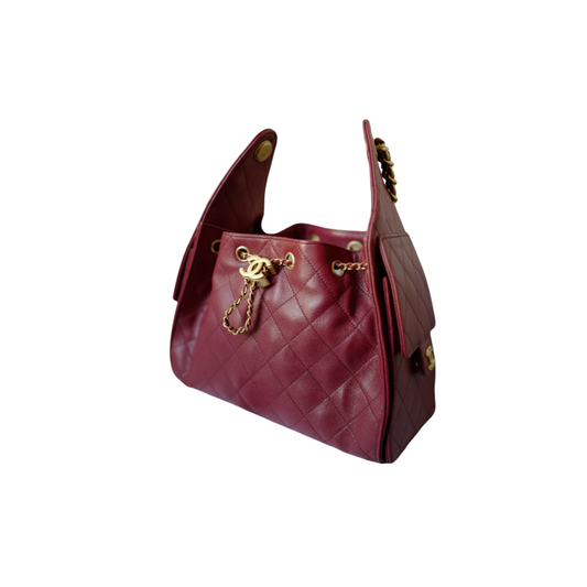Everyday-Luxe 25k Small Hobo Red Grained Bag - view 2