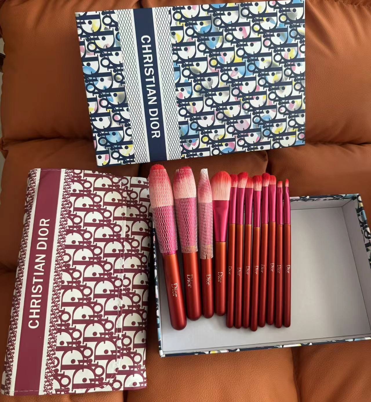 Dior Dark Rose Pink Makeup Brush Set