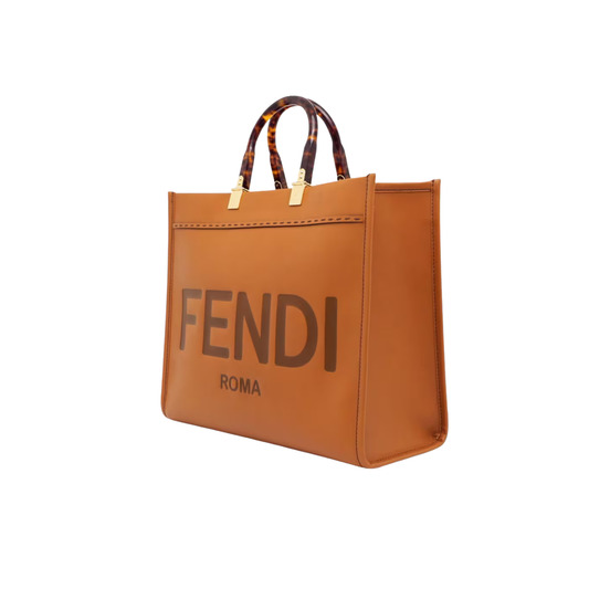 Polished Sunshine Small Tote Brown Calf Leather - view 2