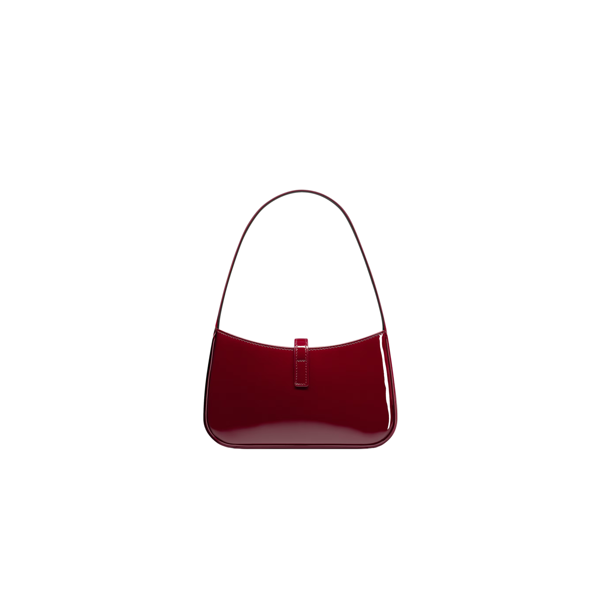 Premium-Look Mini Le 5 À 7 in Patent Leather Bag - view 2