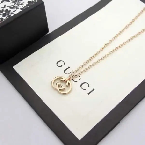 Elegant Interlocking G Logo Necklace Si Er - view 6