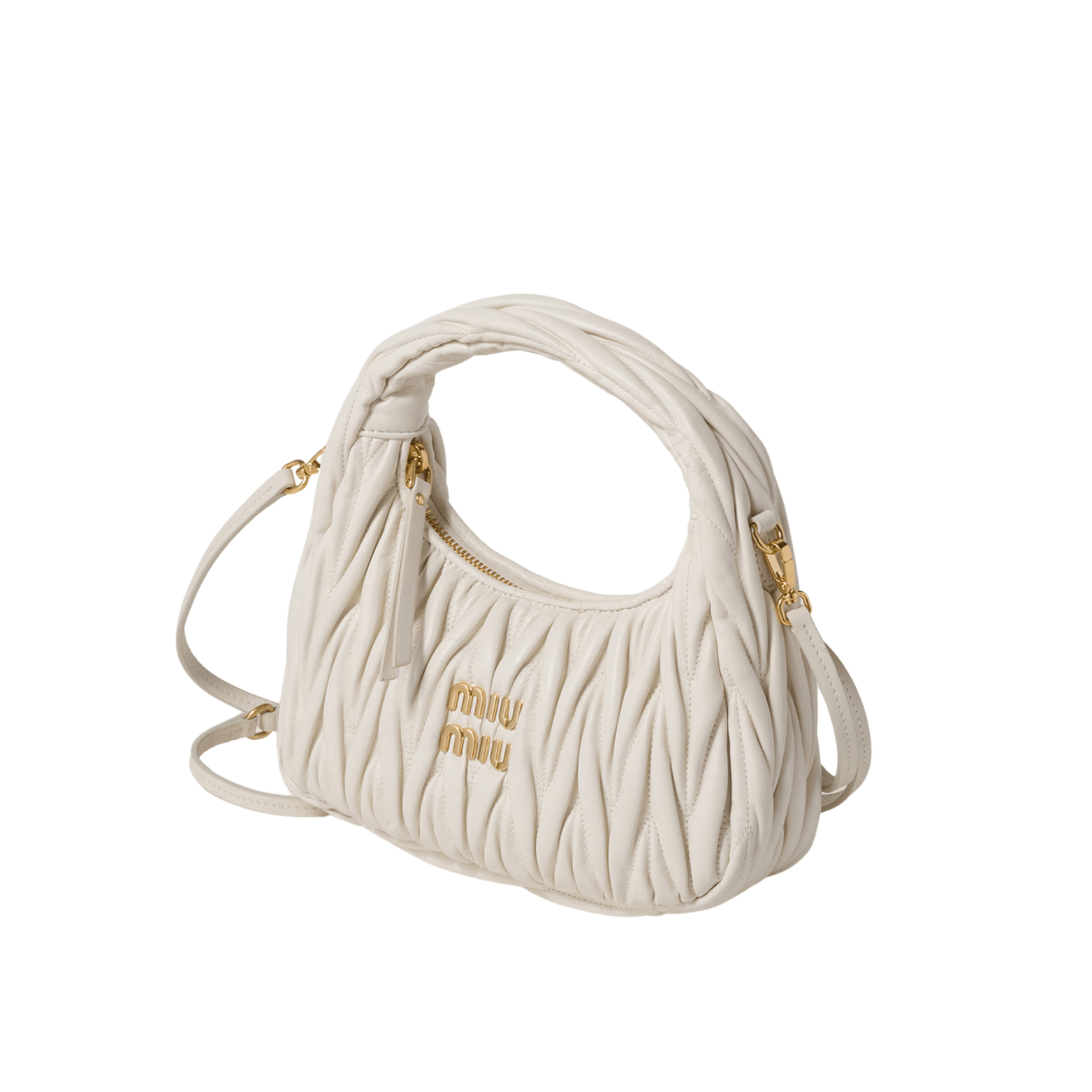 Polished Miu Miu Wander Matelassé Tote - view 3