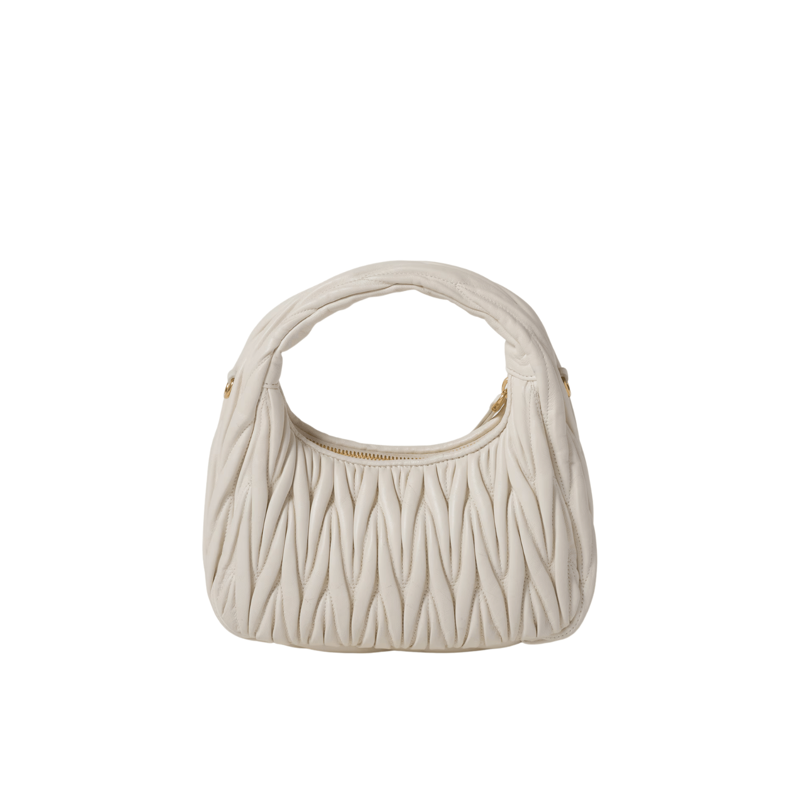 Polished Miu Miu Wander Matelassé Tote - view 2