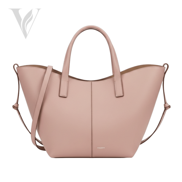 Polène Cyme Mini Textured Bag - Pink, Leather