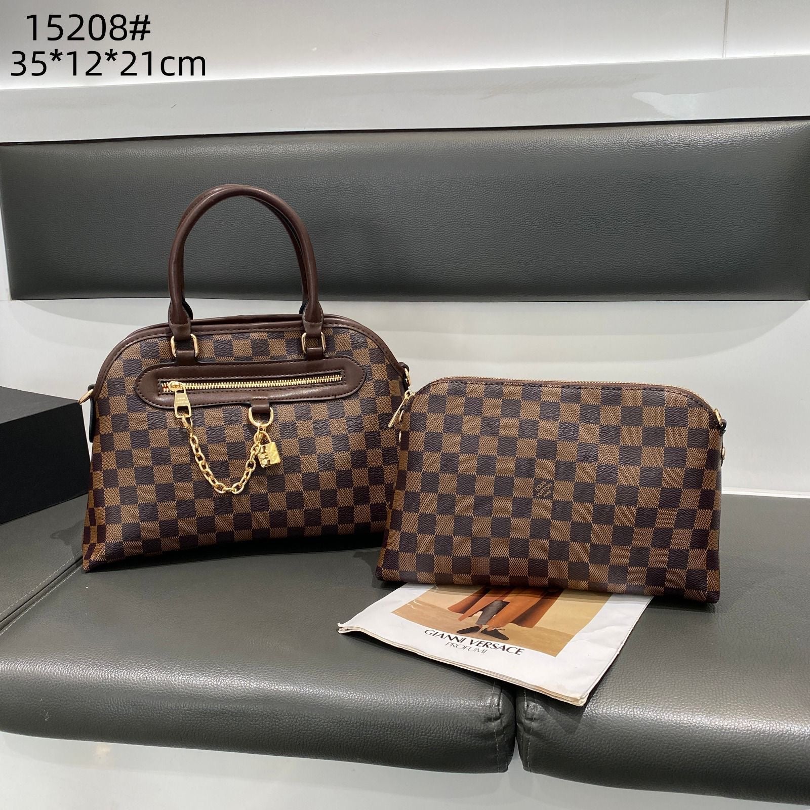 Sophisticated Ever More Pm Damier Ebene Bag - view 4