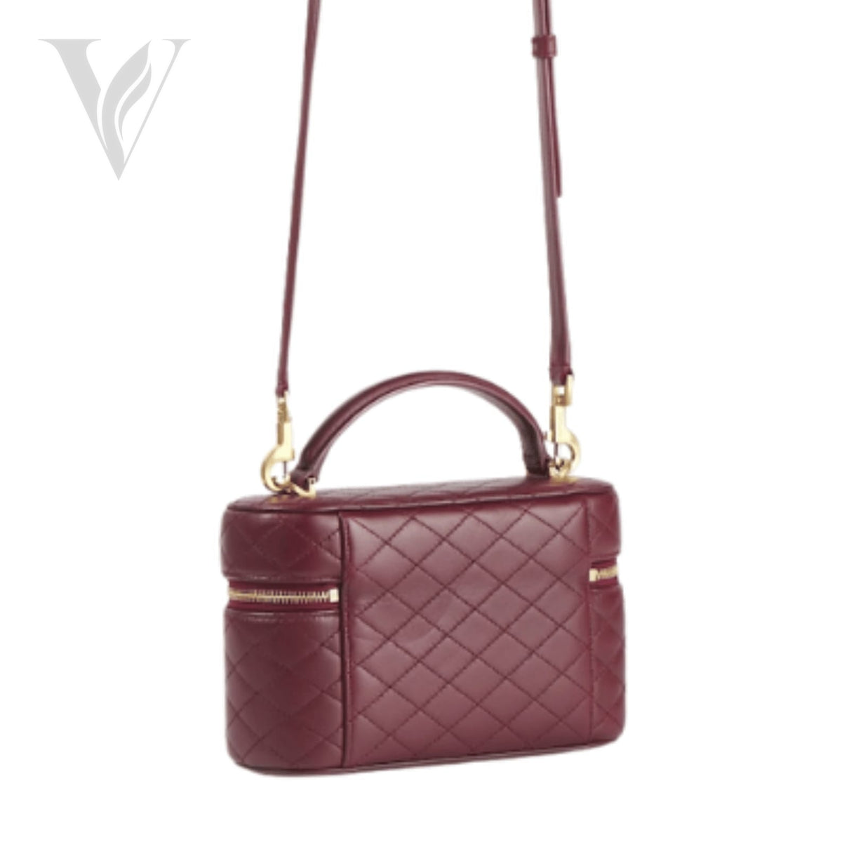 Saint Laurent Loulou Mini Chain Bag - Lambskin Leather, Chevron Quilted Topstitching – View 5