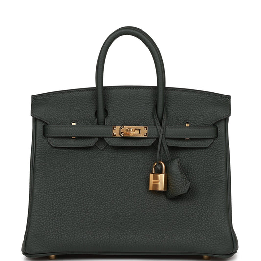 Everyday-Luxe Structured Carryall 25 Vert Fonce Togo Bag