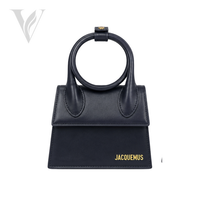 Jacquemus Le Chiquito Noeud Bag - Navy Blue
