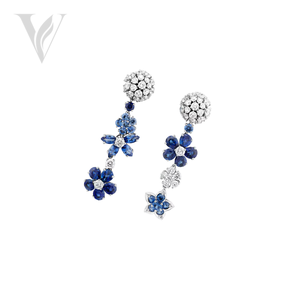 Van Cleef & Arpels Blue S Phires - Silver, Diamond Detail, Sapphires