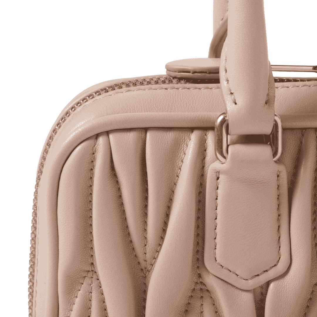 Sharp Miu Miu Arcadie Matelassé N Pa Leather Mini Bag - view 3