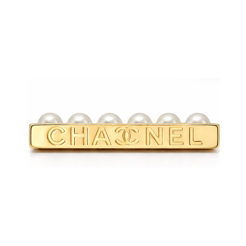 Sophisticated Cc Pearl Bar Stud Earrings - view 4