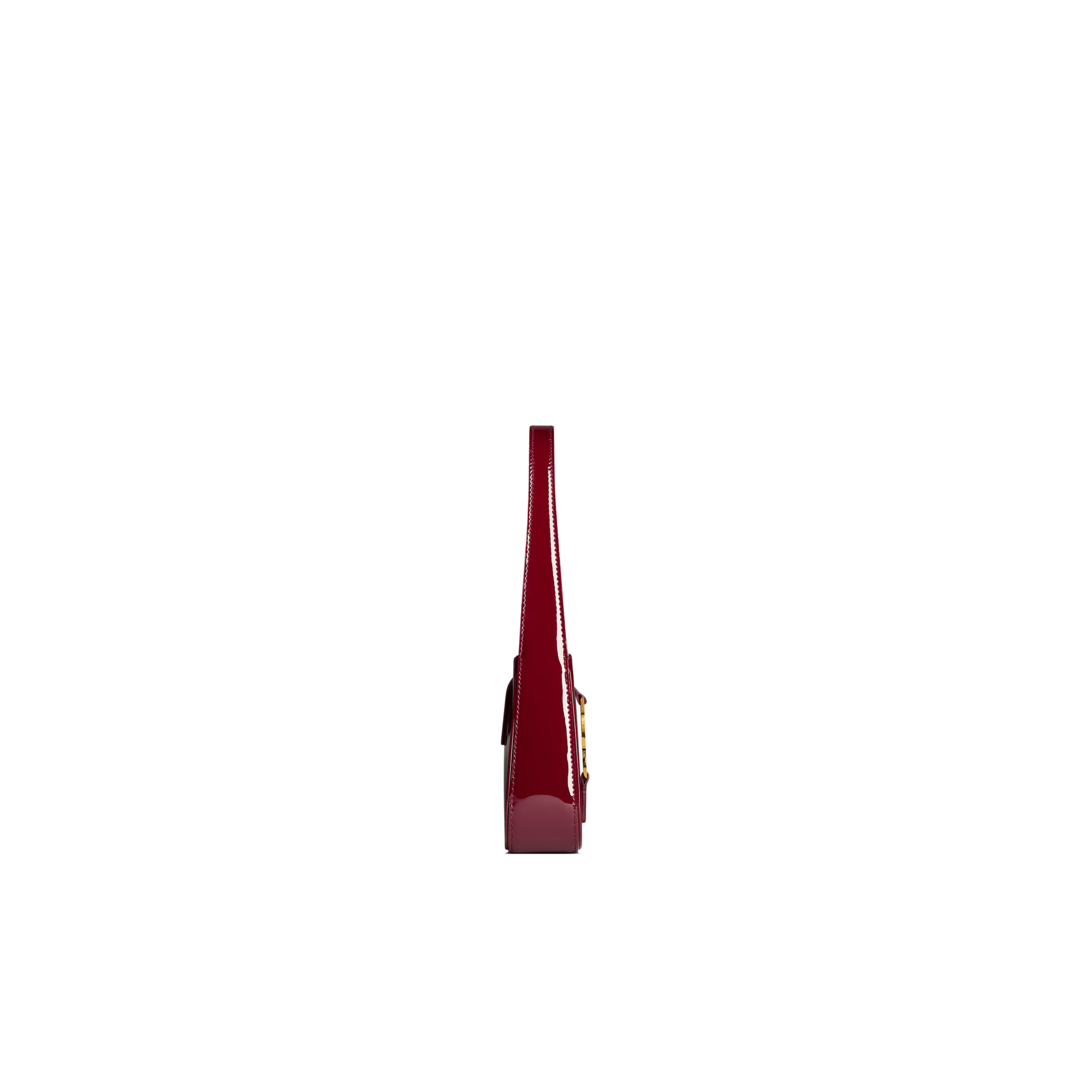Premium-Look Mini Le 5 À 7 in Patent Leather Bag - view 3