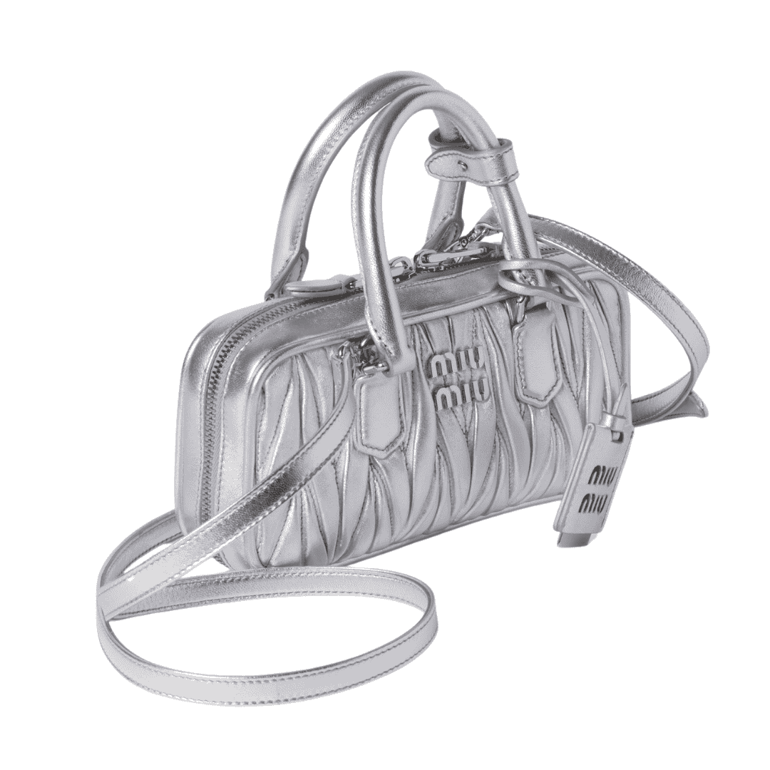 Timeless Miu Miu Arcadie Matelassé N Pa Leather Mini Bag - view 3