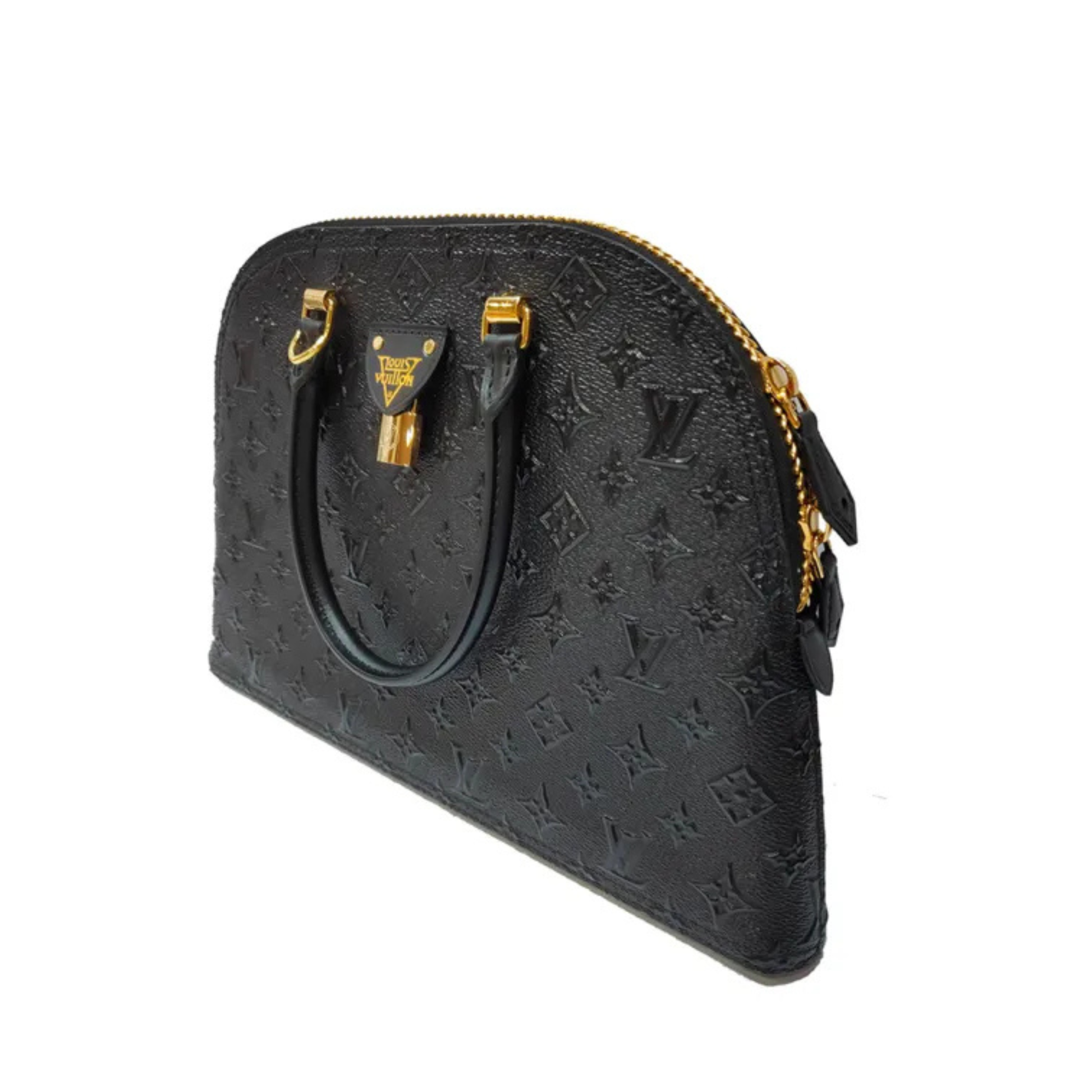 Minimal-Luxe Monogram Empriente Leather Bag - view 3