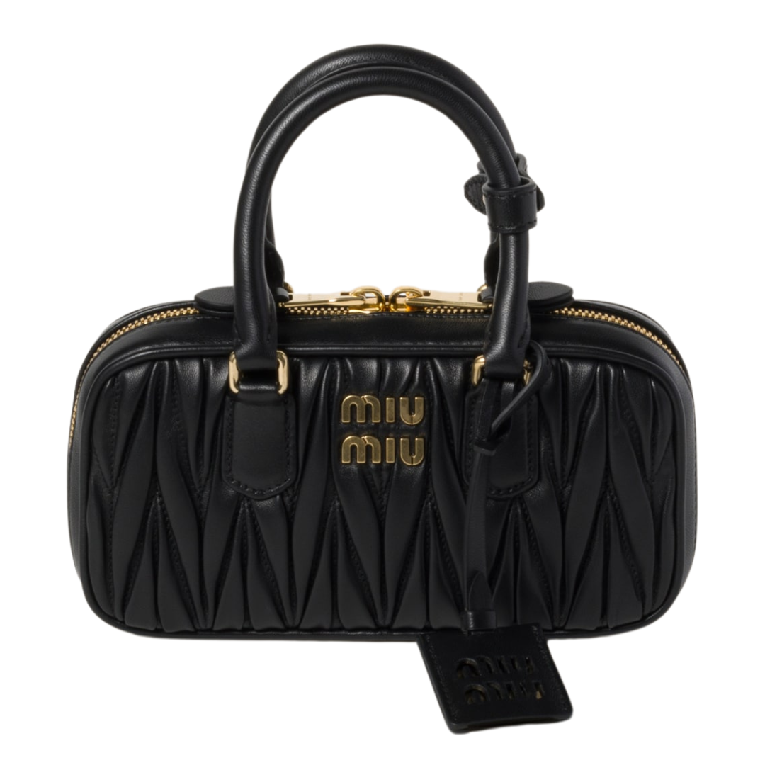 Dressy Miu Miu Arcadie Matelassé N Pa Leather Bag