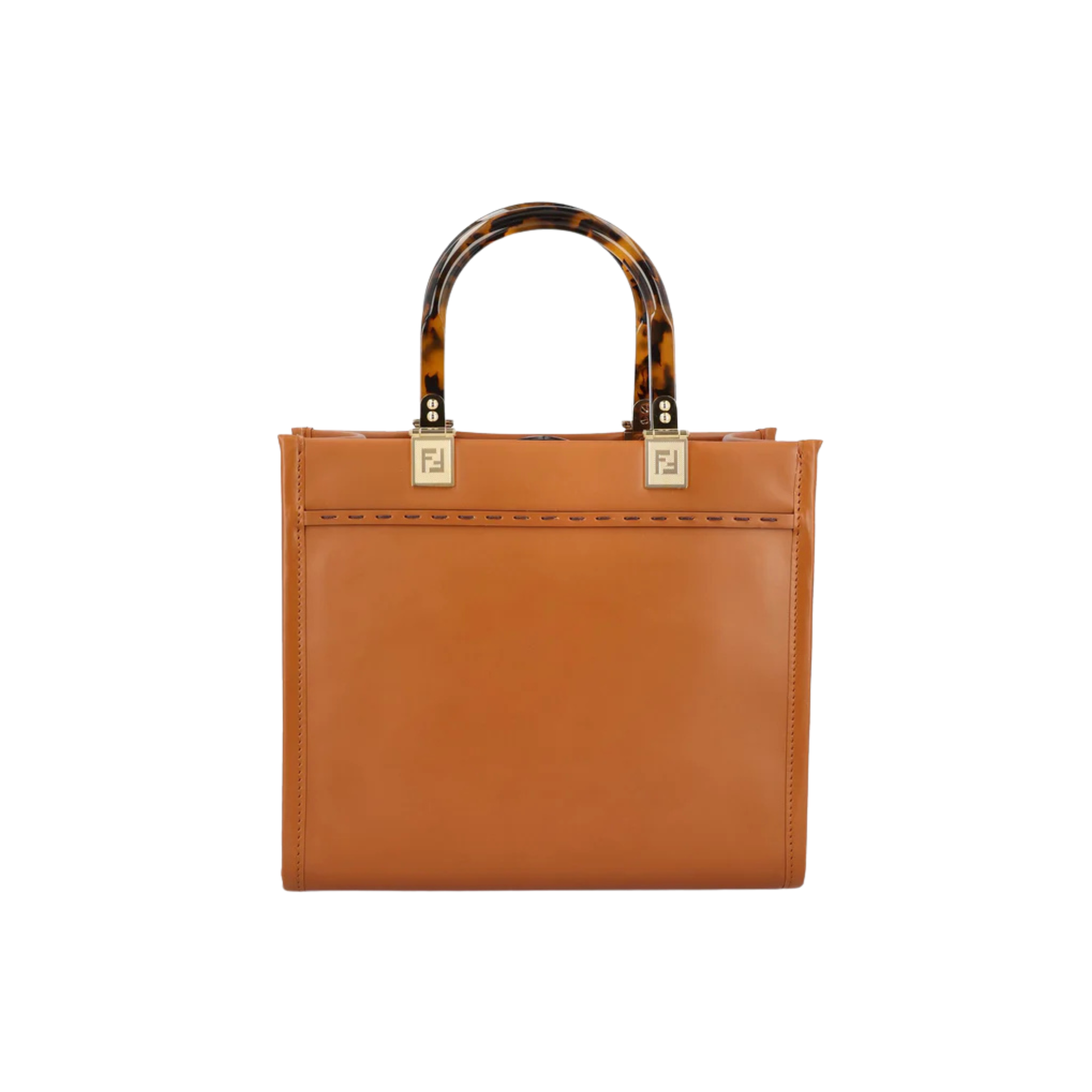 Polished Sunshine Small Tote Brown Calf Leather - view 3