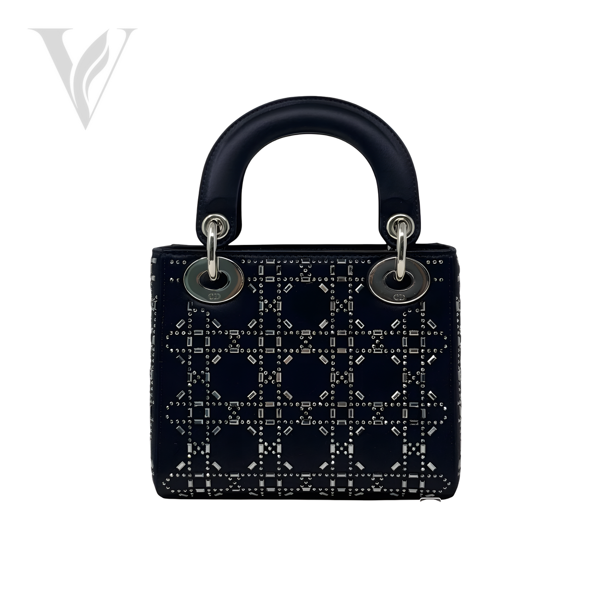 Dior Mini Lady Dior Bag - Black – View 3